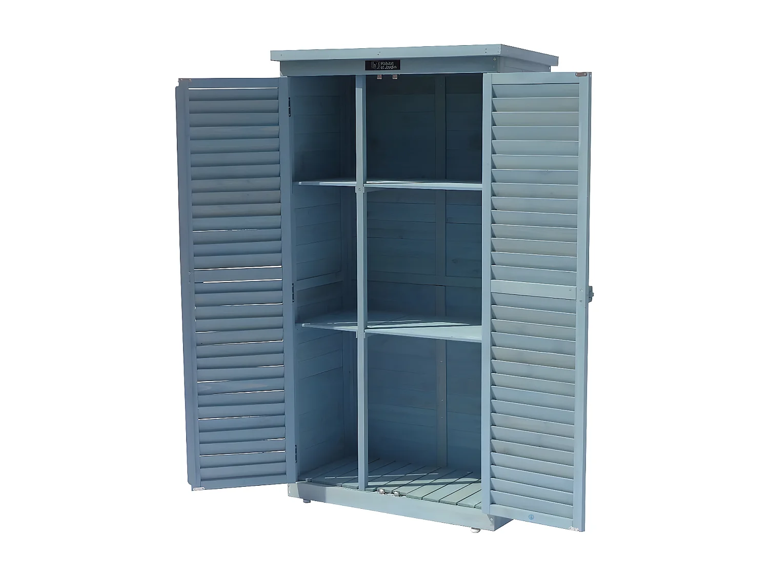 Armoire de jardin "Space" - 87 x 46.5 x 160 cm - Bleu ciel