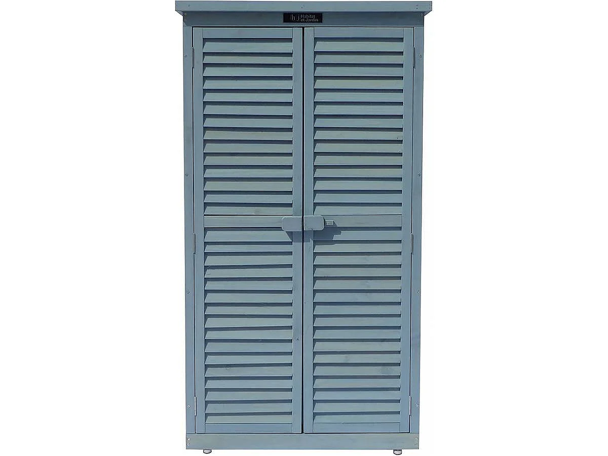 Armario para jardín "Space" - 87 x 46.5 x 160 cm - Azul cielo