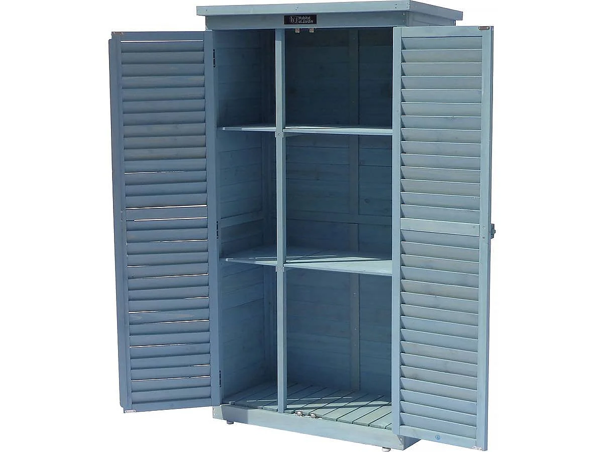 Armario para jardín "Space" - 87 x 46.5 x 160 cm - Azul cielo