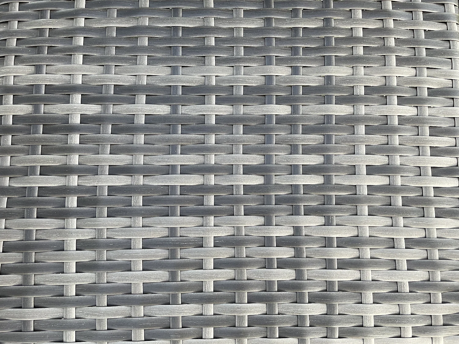 Rattan Gartenmöbel Set 6 Stuhl mit Rondelltisch Polyrattan Dunkelgrau gemischt