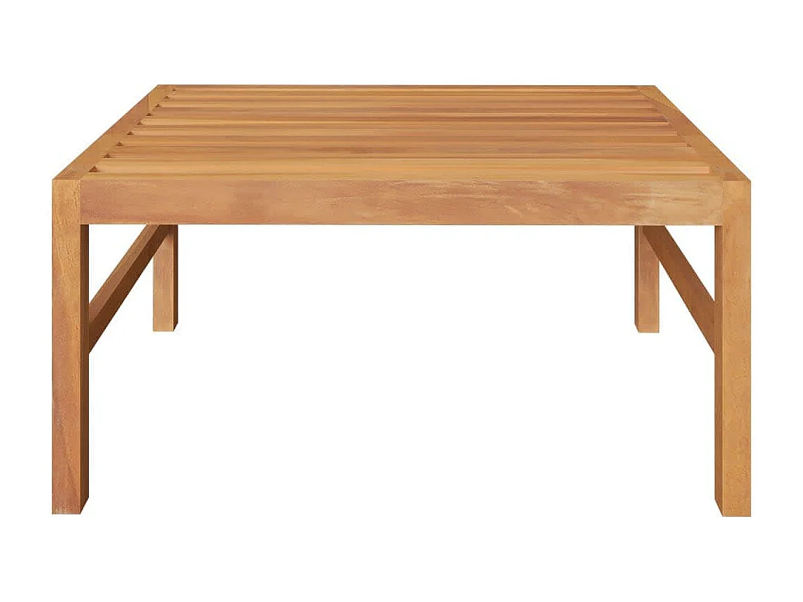 2-tlg. Garten-Sitzgruppe: Sofa + Tisch | Garten-Lounge-Set mit Dunkelgrauen Kissen Teakholz -GKD823071