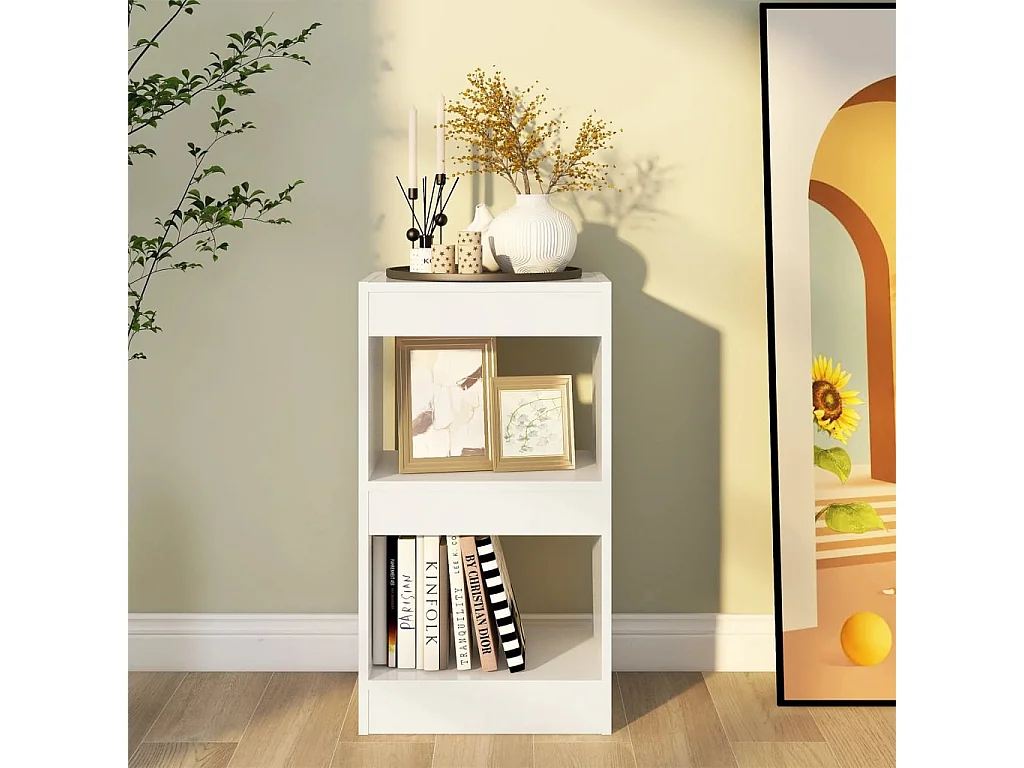 Bücherregal/Bücherschrank,Raumteiler Weiß 40×30×72cm -gkd787810