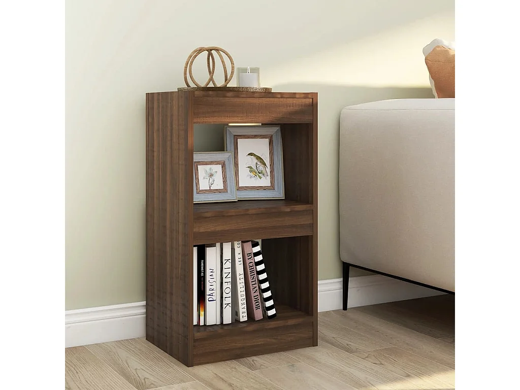 Bücherregal/Bücherschrank,Raumteiler Braun Eichen-Optik 40x30x72 cm -gkd877253