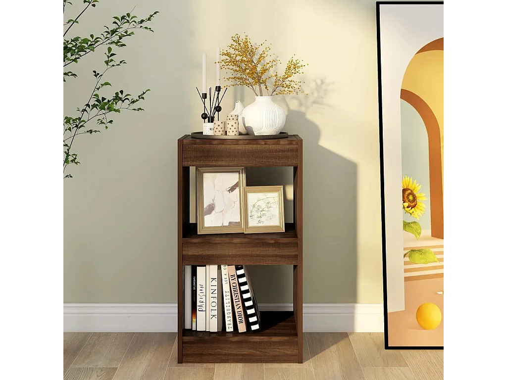 Bücherregal/Bücherschrank,Raumteiler Braun Eichen-Optik 40x30x72 cm -gkd877253
