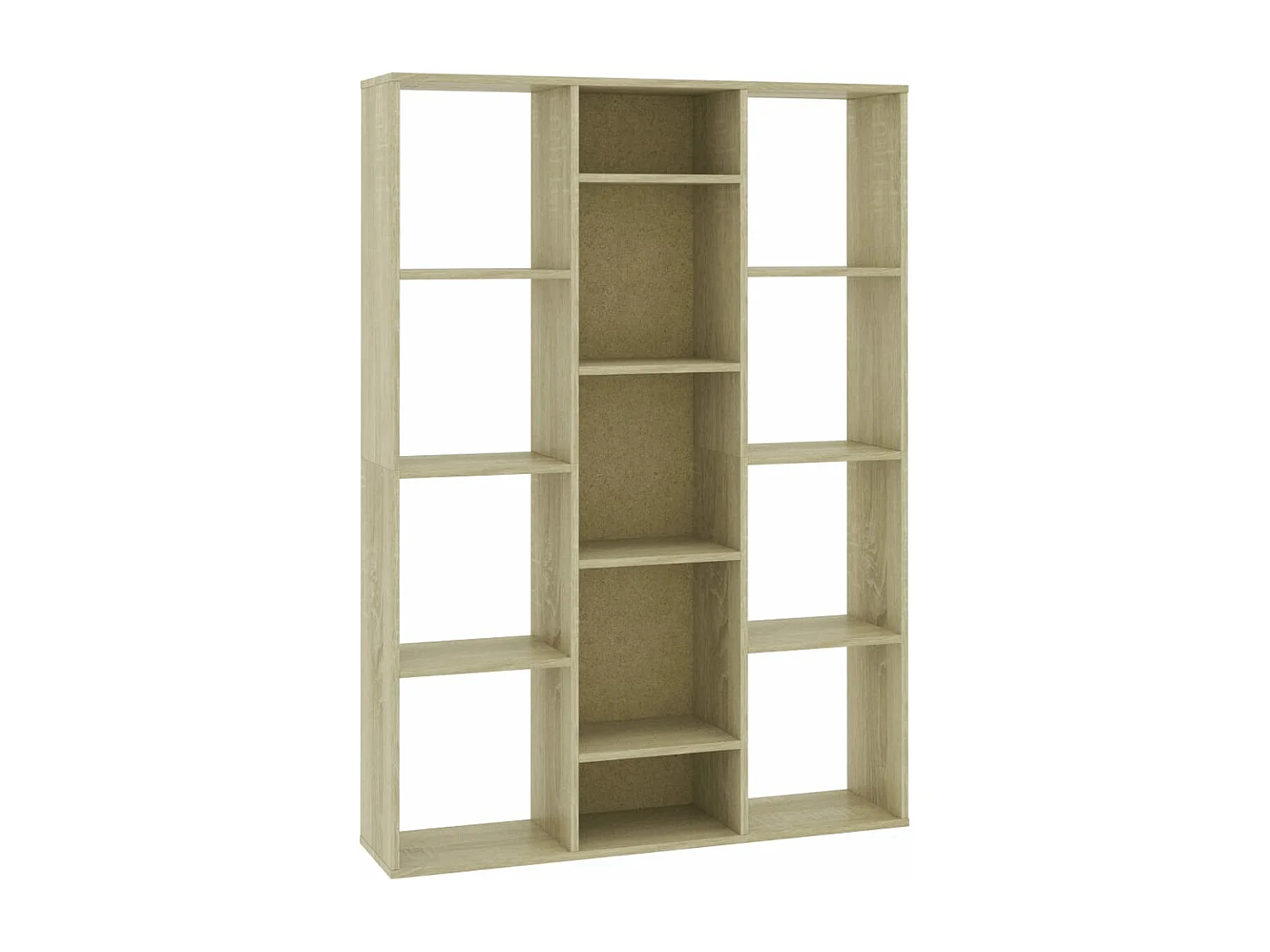 Bücherregal/Bücherschrank,Raumteiler Sonoma-Eiche 100x24x140 cm Holzwerkstoff -gkd865666