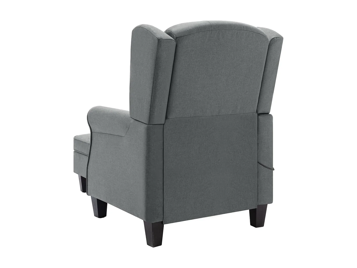 Massagesessel,Relaxsessel mit Hocker Hellgrau Stoff -gkd521565