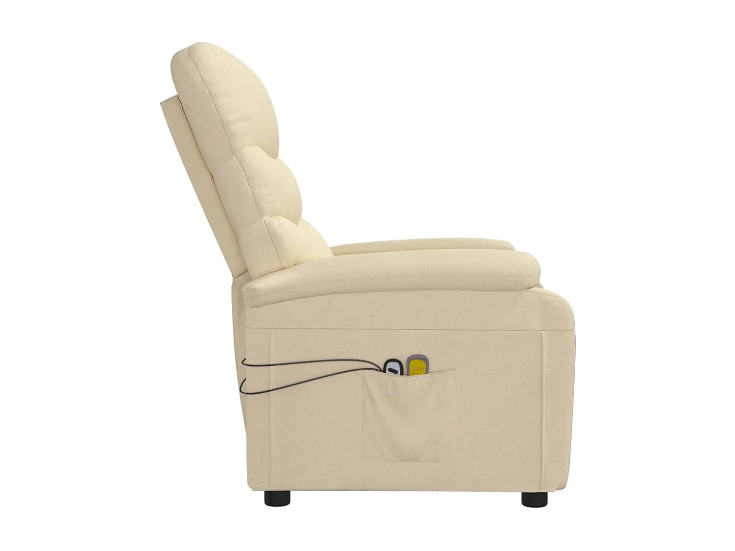 Massagesessel,Relaxsessel Elektrisch Creme Stoff -gkd596624