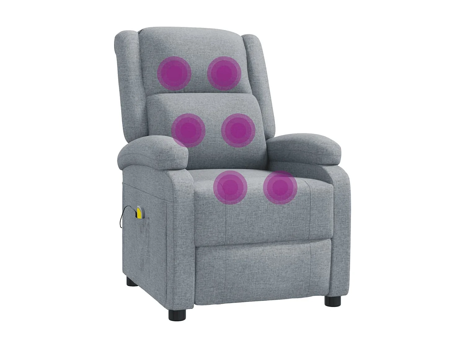 Massagesessel,Relaxsessel Hellgrau Stoff -gkd812945