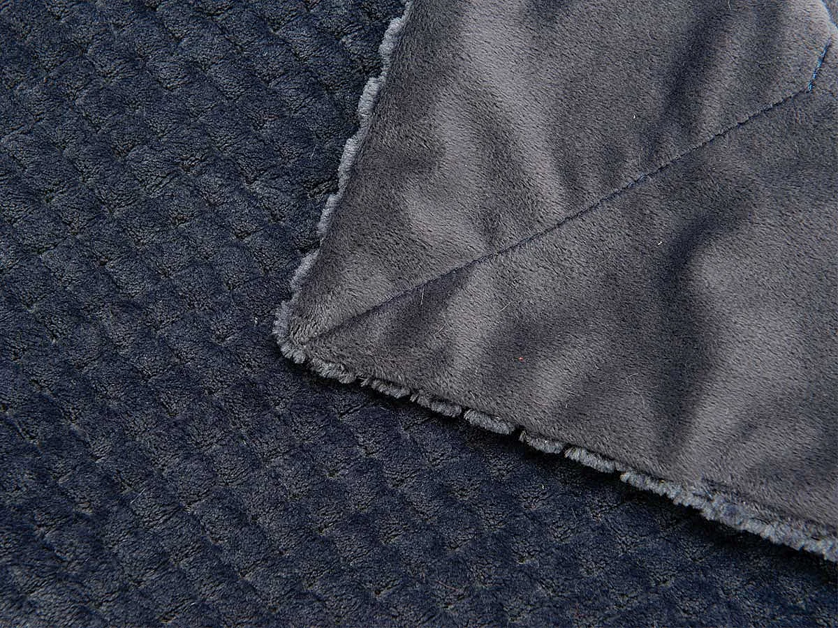 Plaid Damier bleu 130x170