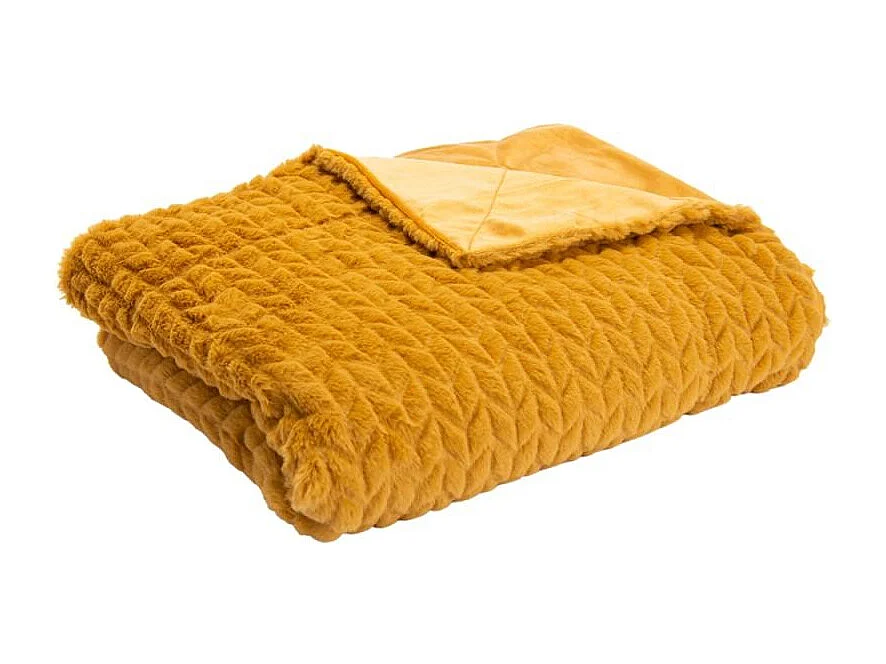 Plaid Chevron camel 130 cm x 170 cm