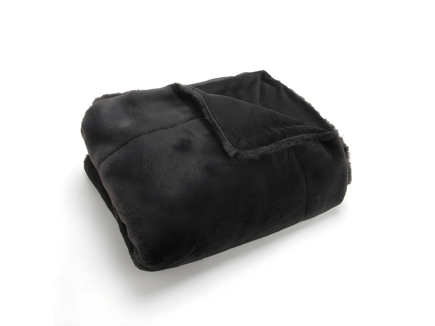 Plaid Luxe noir 130 x 170 cm