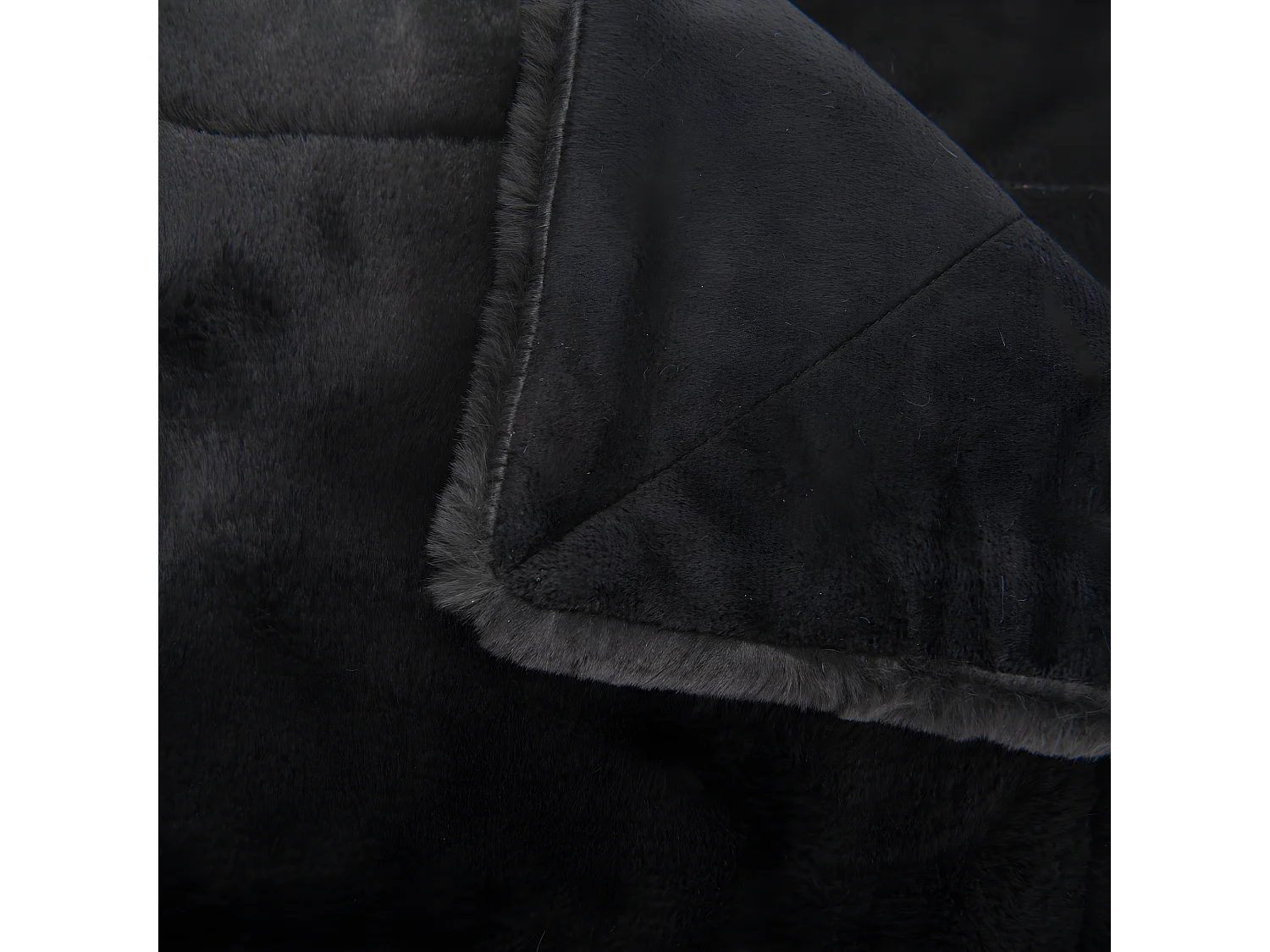 Plaid Luxe noir 130 x 170 cm