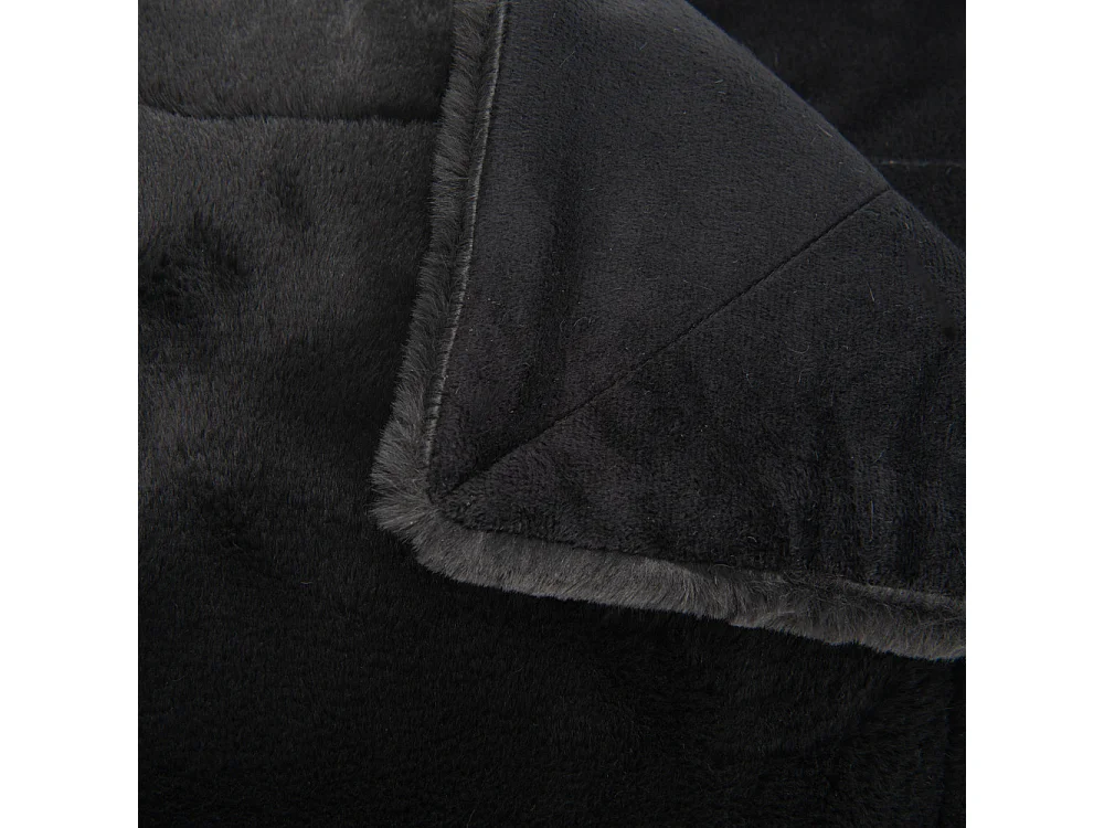 Plaid Luxe noir 130 x 170 cm