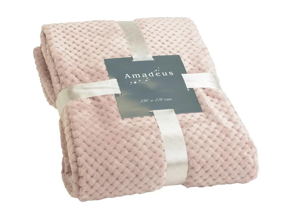 Plaid Damier vieux rose 130x170 cm