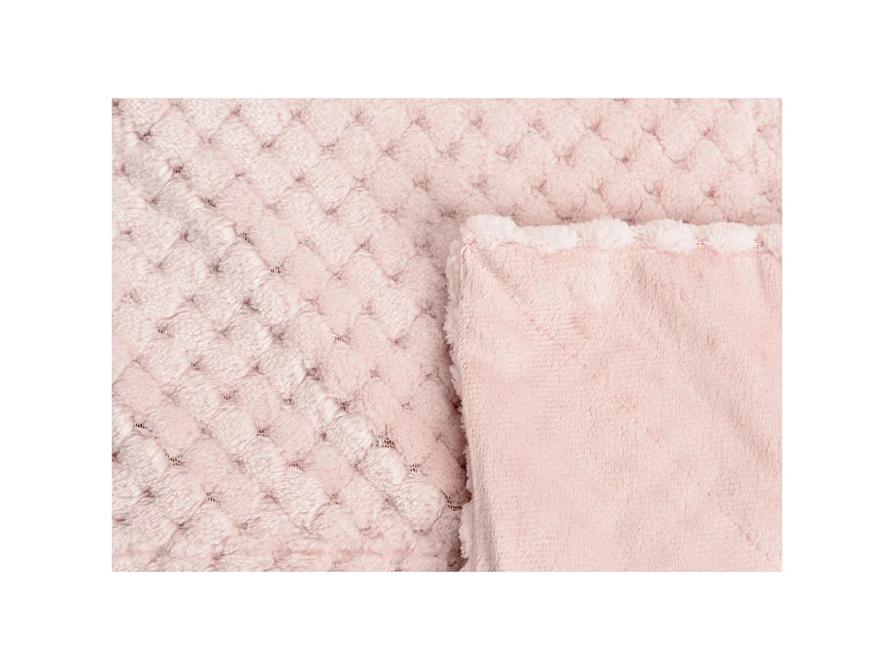 Plaid Damier vieux rose 130x170 cm