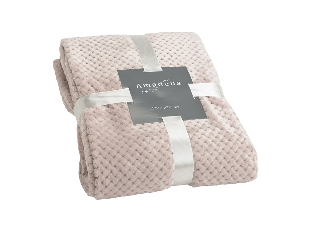 Plaid Damier vieux rose 130x170 cm