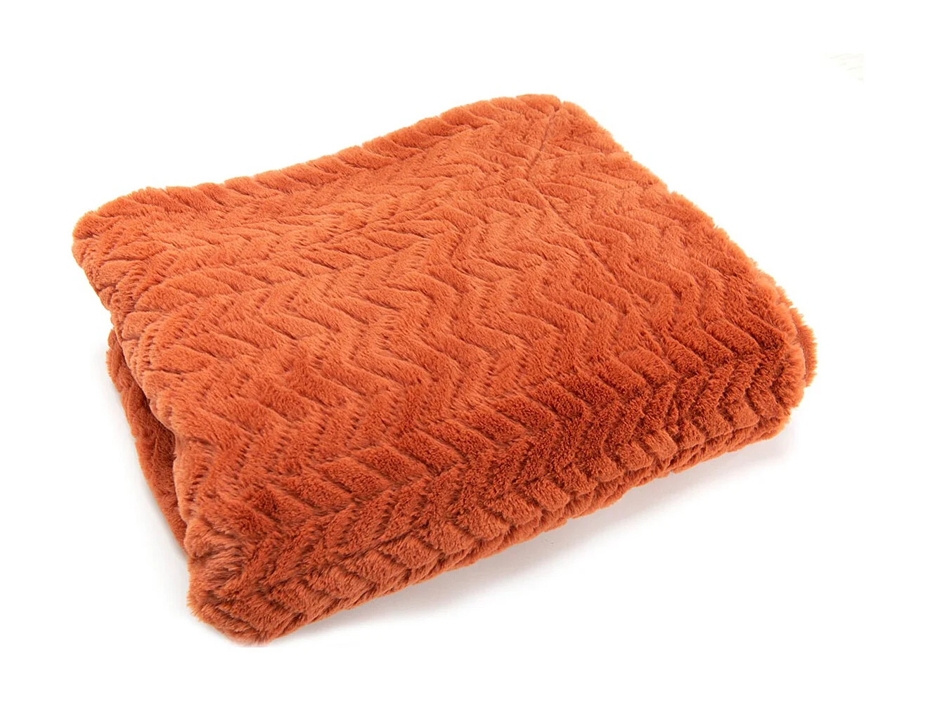 Plaid Chevron orange 130x170