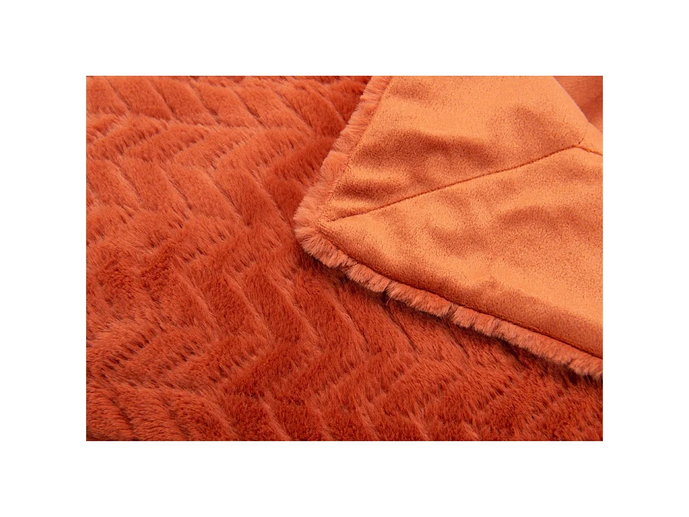 Plaid Chevron orange 130x170 cm