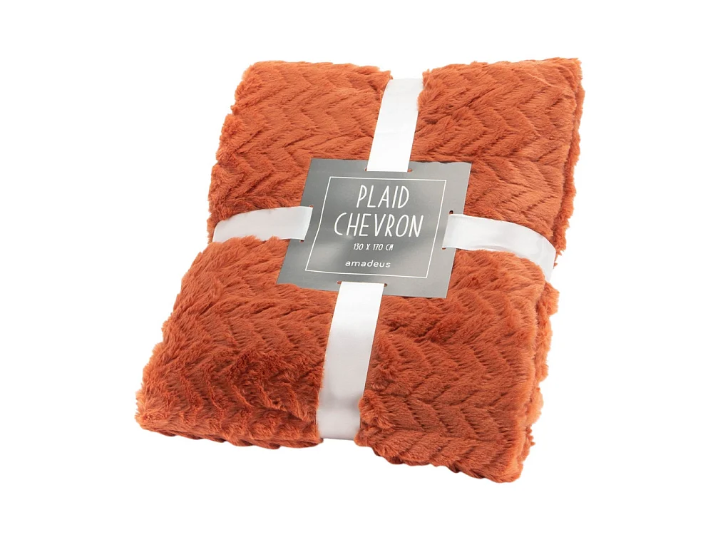 Plaid Chevron orange 130x170 cm