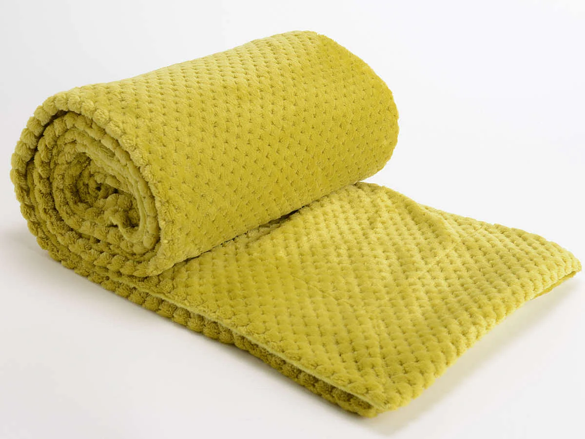 Plaid damier 130x170 olive