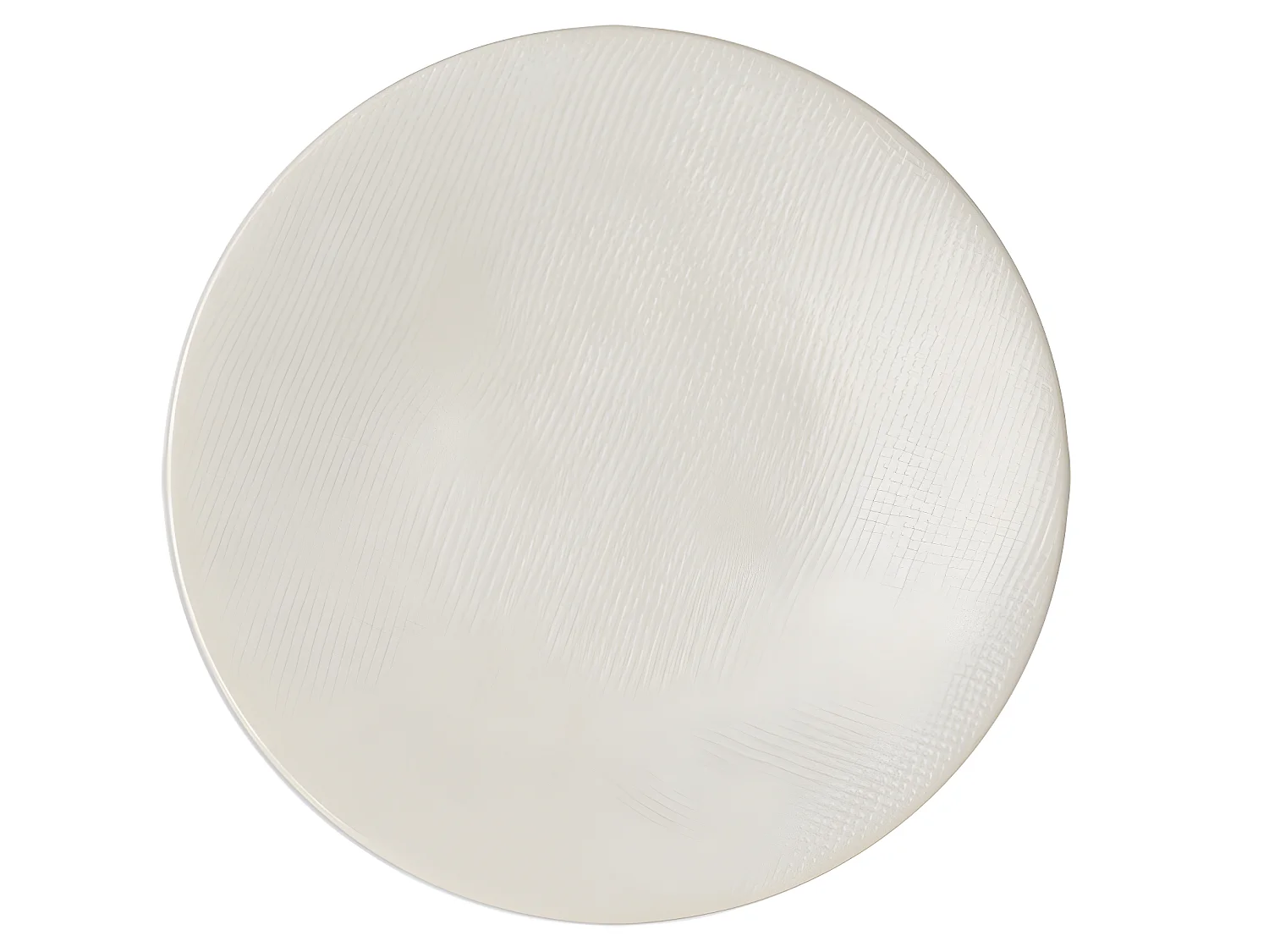 Assiette plate Vésuvio blanc 27 cm (lot de 6)