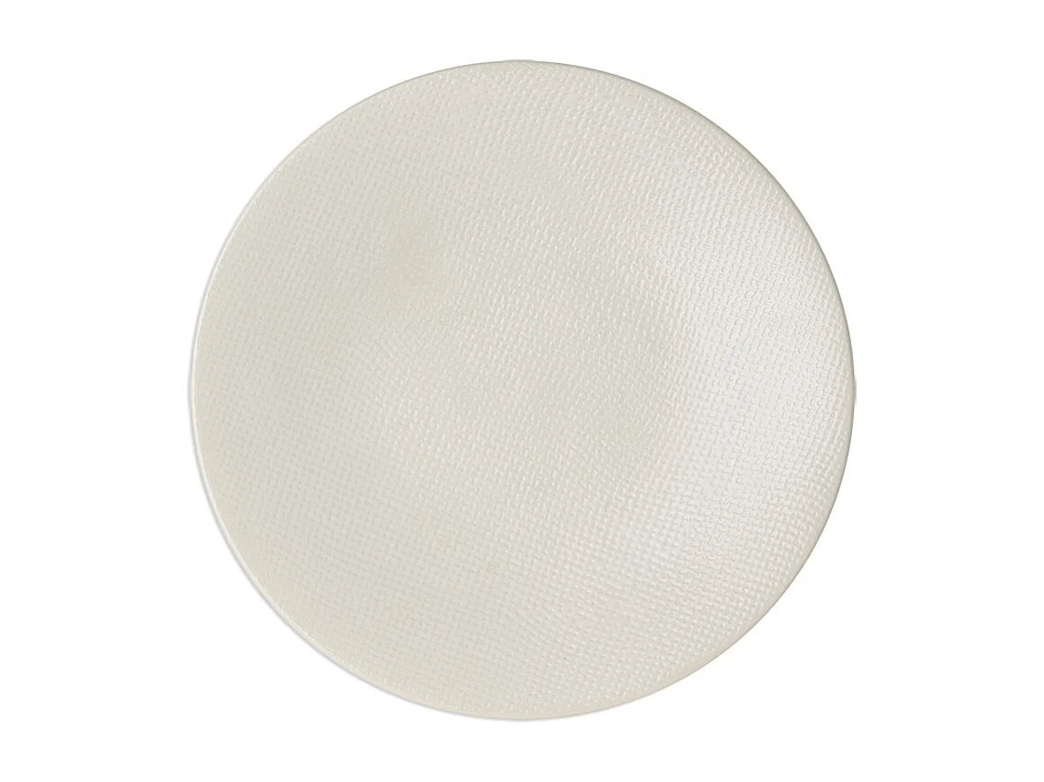 Assiette plate Vésuvio blanc 27 cm (lot de 6)
