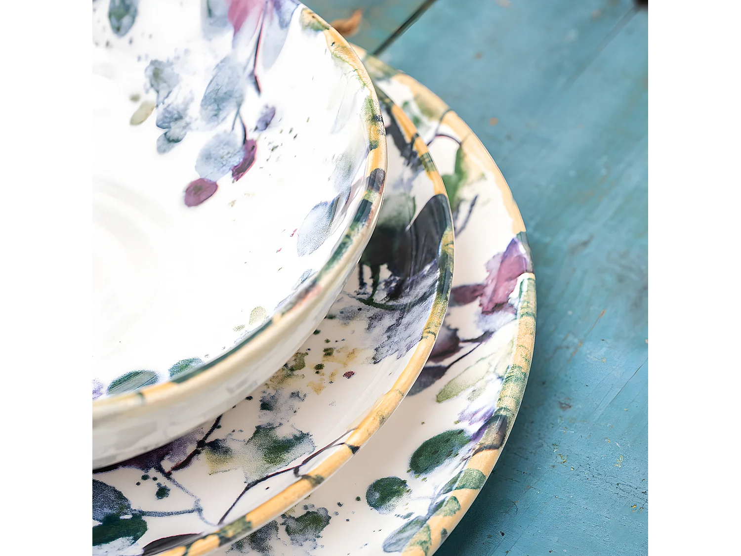 Assiette creuse Garden 19 cm (lot de 6)