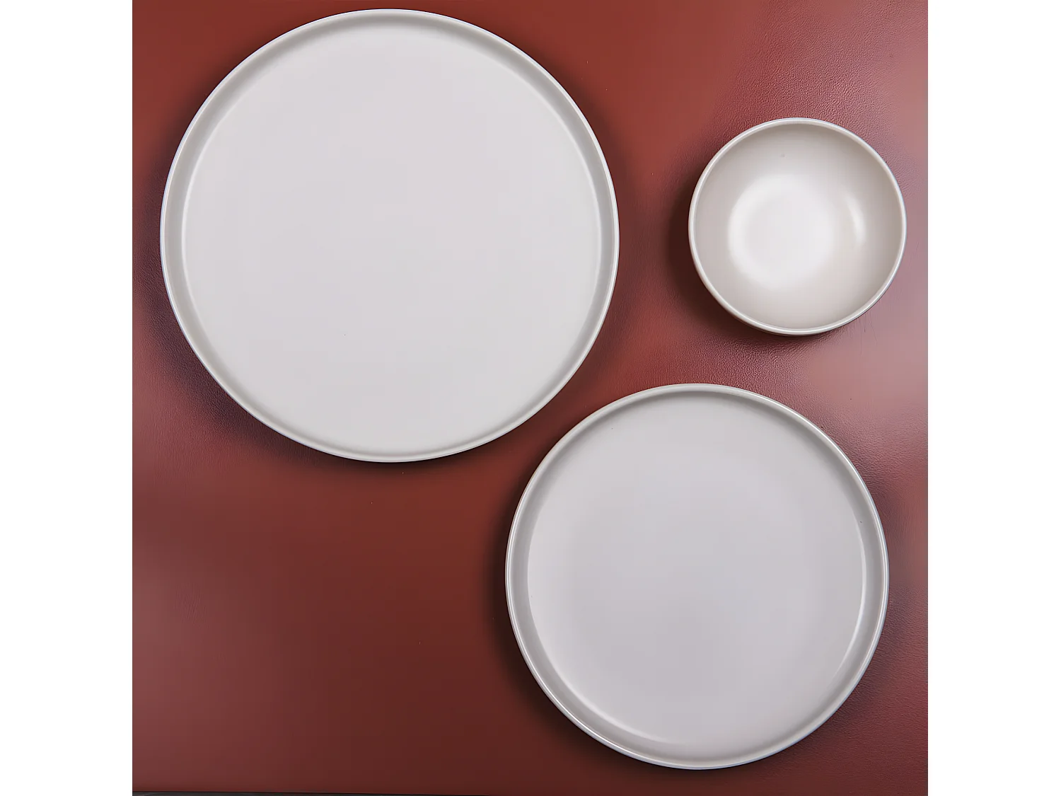 Assiette à dessert Uno crème 22 cm (lot de 6)