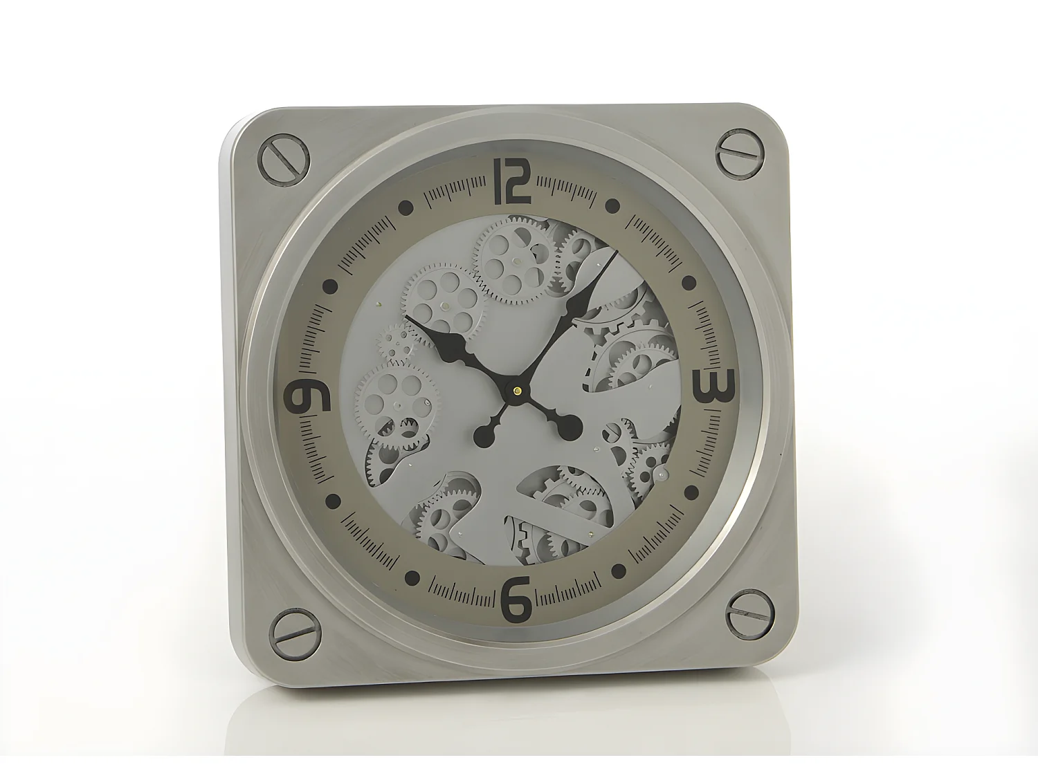 Horloge argent jules 49 cm