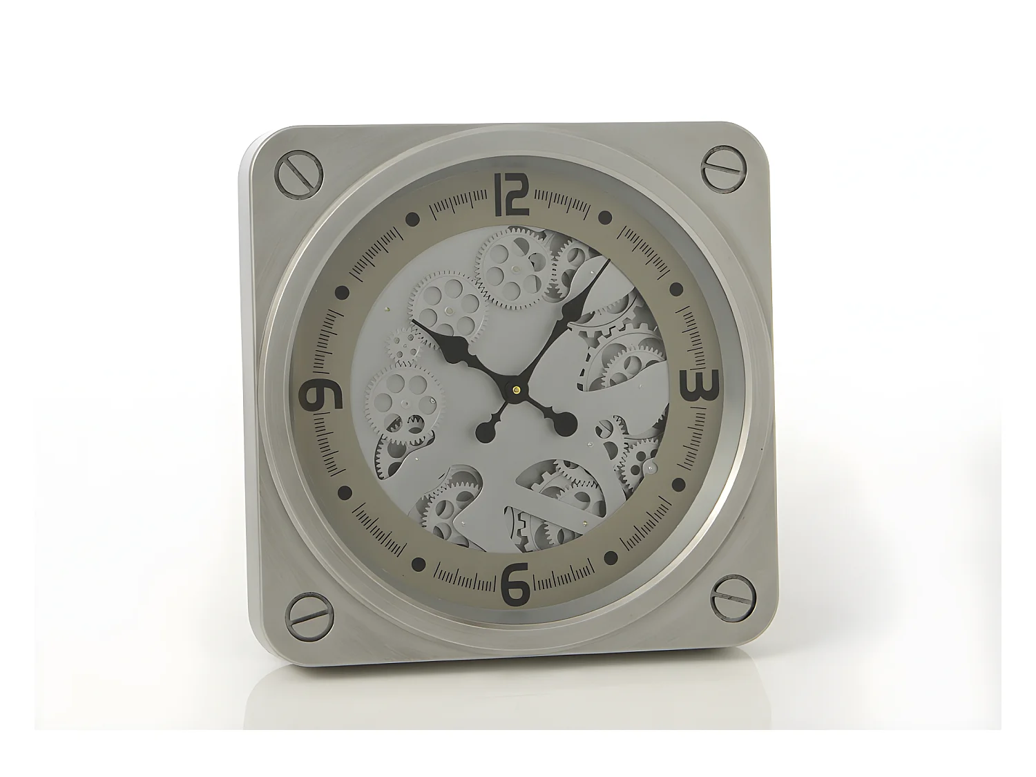 Horloge argent jules 49 cm