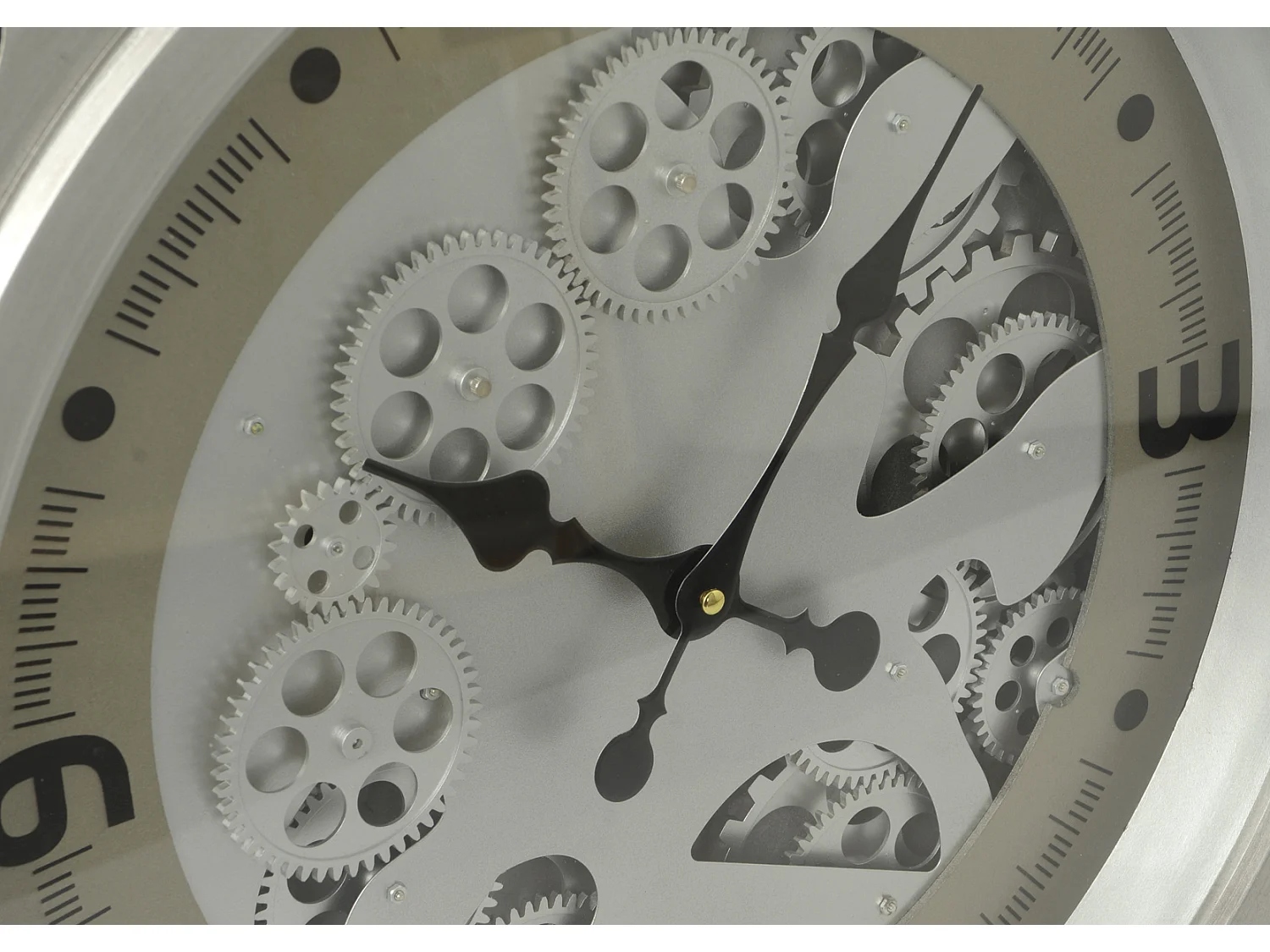 Horloge argent jules 49 cm