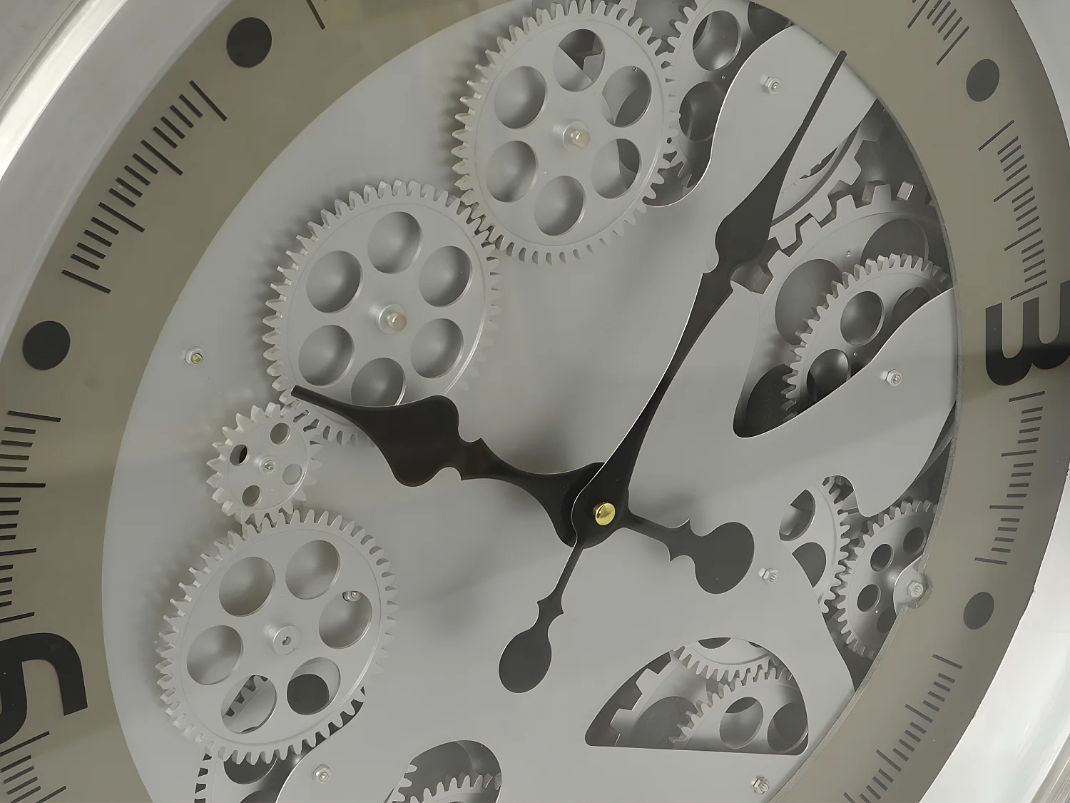 Horloge argent jules 49 cm