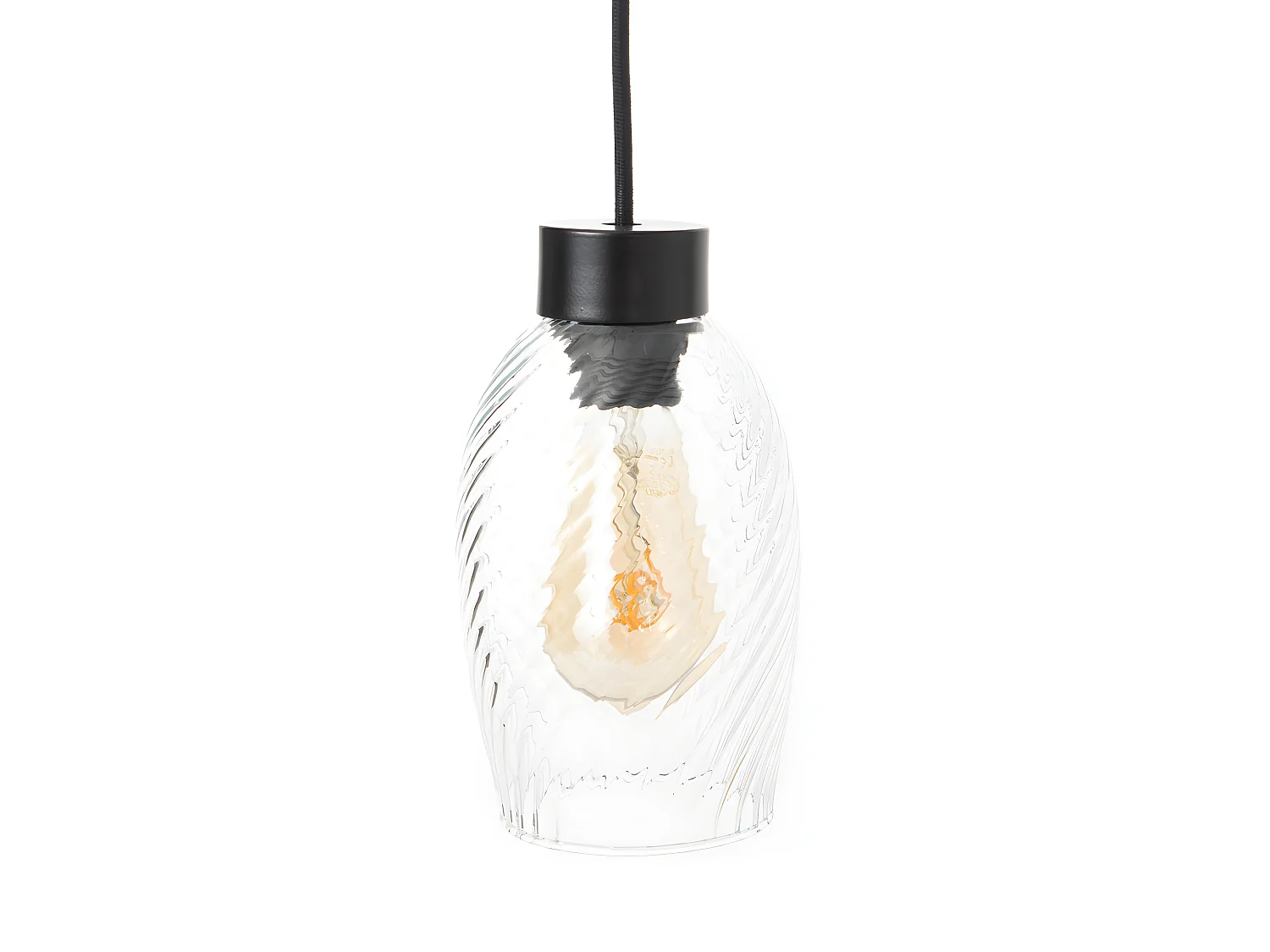 Suspension Charme verre transparent  E27_40W