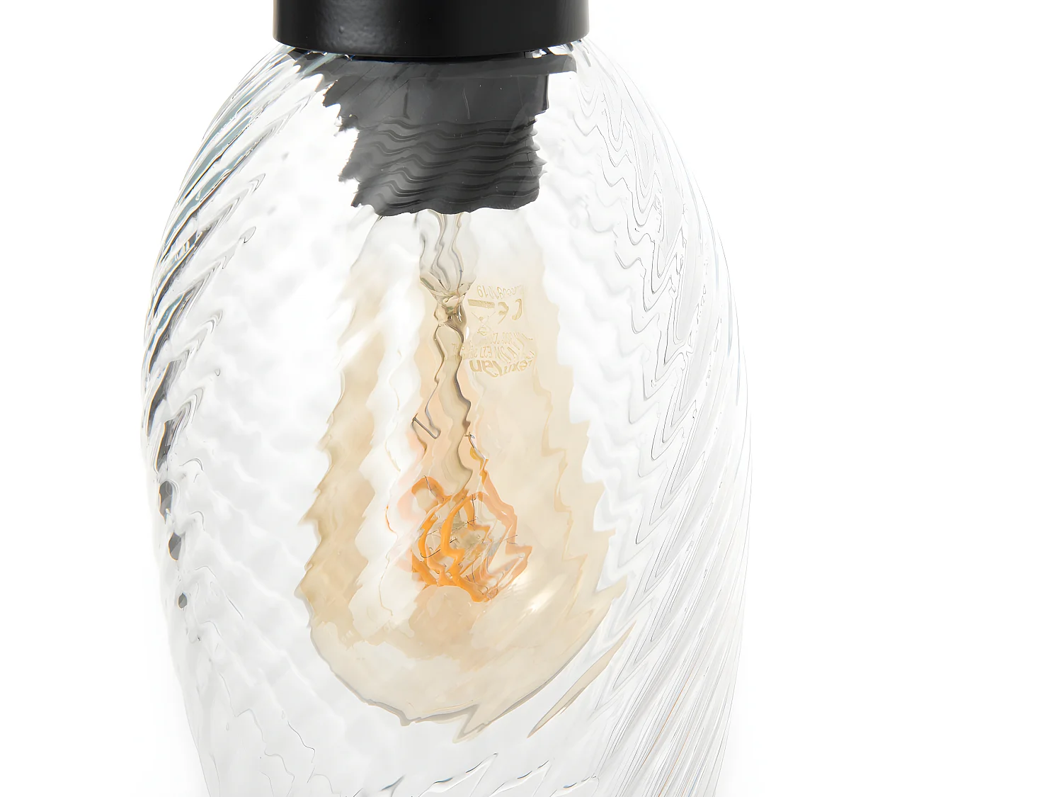 Suspension Charme verre transparent  E27_40W