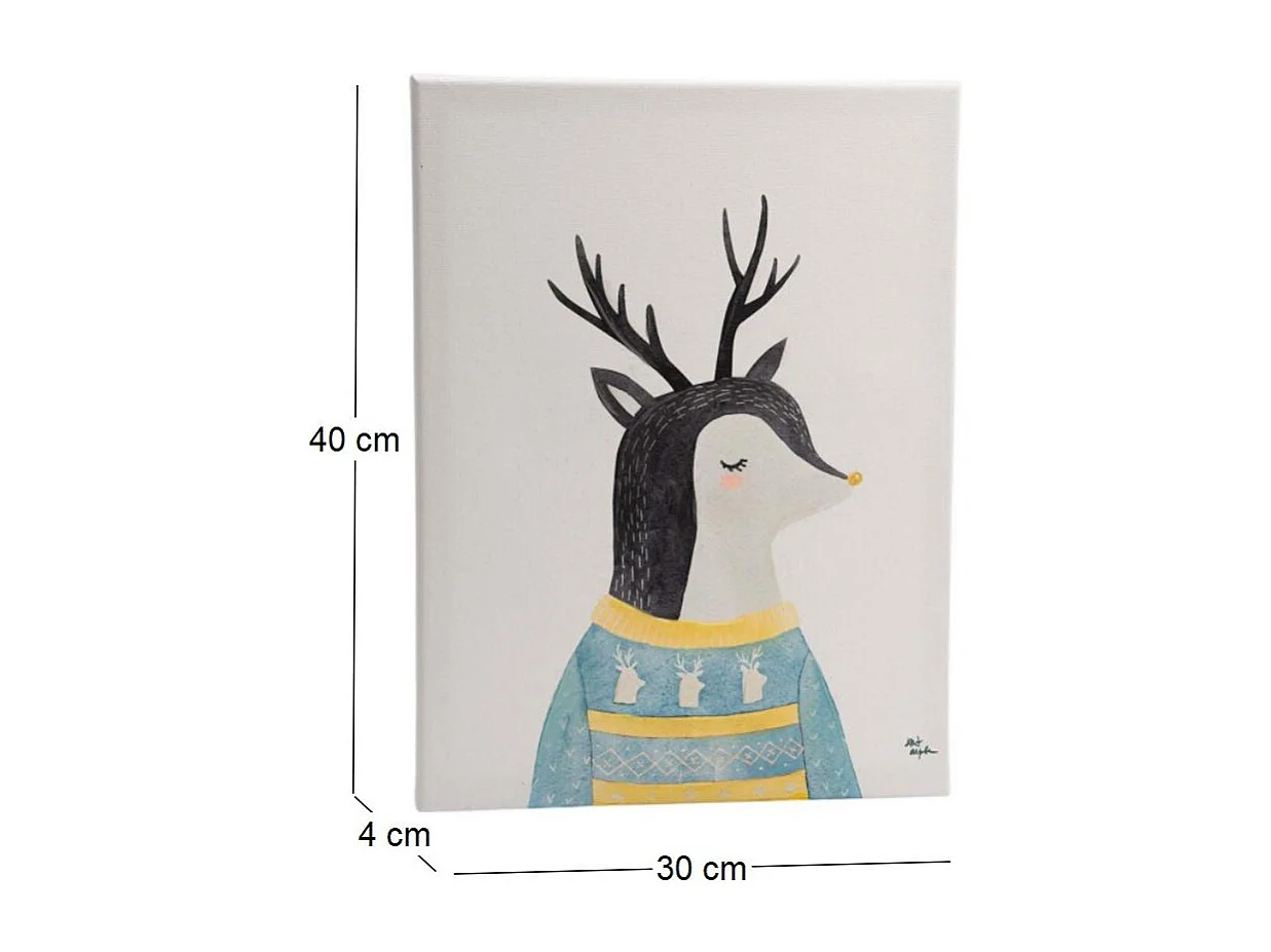 Tableau enfant Cerf du nord (lot de 3)