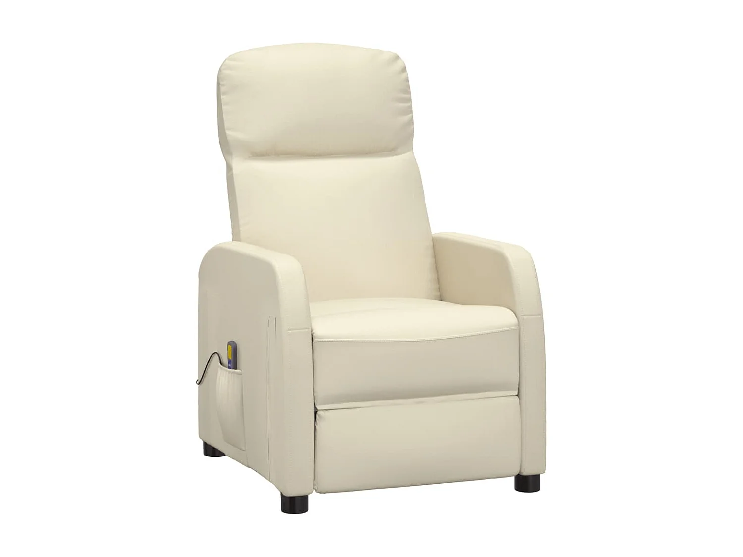 Poltrona Massaggiante Bianco Crema in Similpelle CFW93178