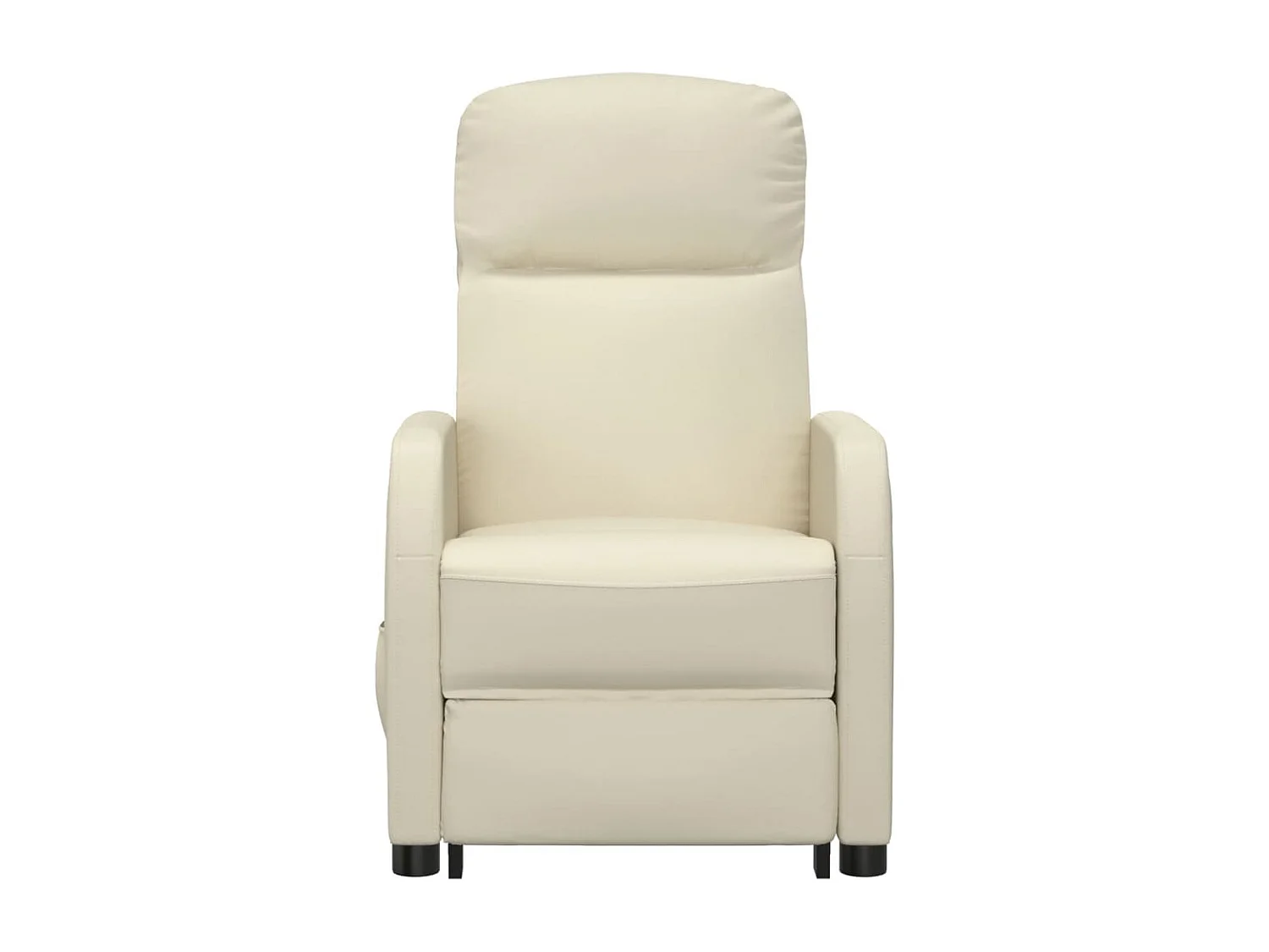 Poltrona Massaggiante Bianco Crema in Similpelle CFW93178