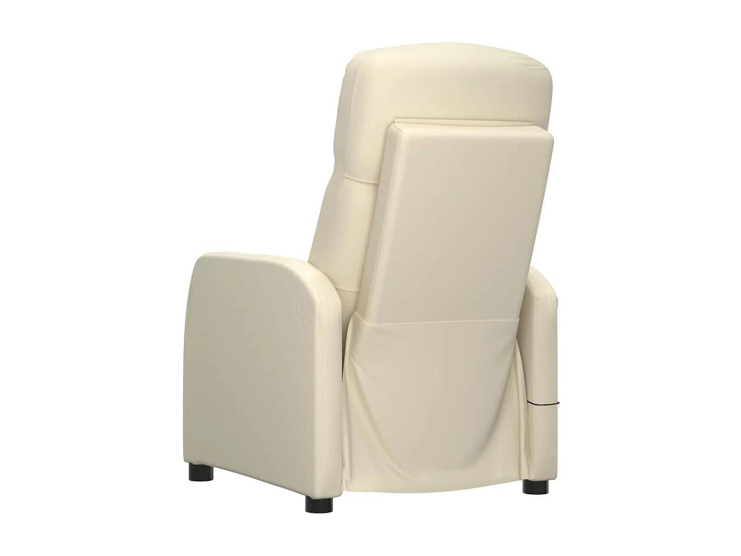 Poltrona Massaggiante Bianco Crema in Similpelle CFW93178