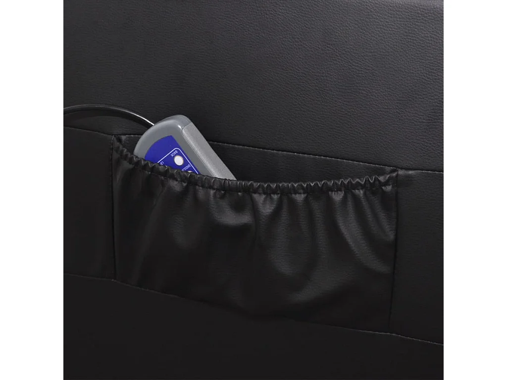 Massagesessel,Relaxsessel Schwarz Kunstleder -gkd999590