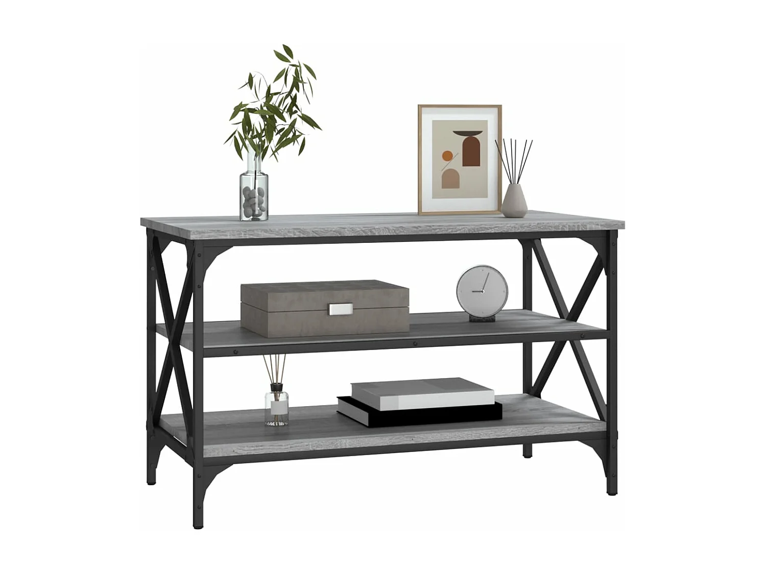 TV-Schrank,TV-Möbel Grau Sonoma 80x40x50 cm Holzwerkstoff -gkd145804