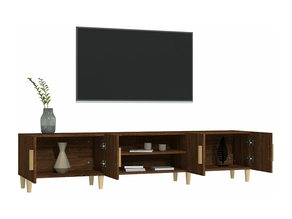 TV-Schrank,TV-Möbel Braun Eichen-Optik 180x31,5x40 cm Holzwerkstoff -gkd739597