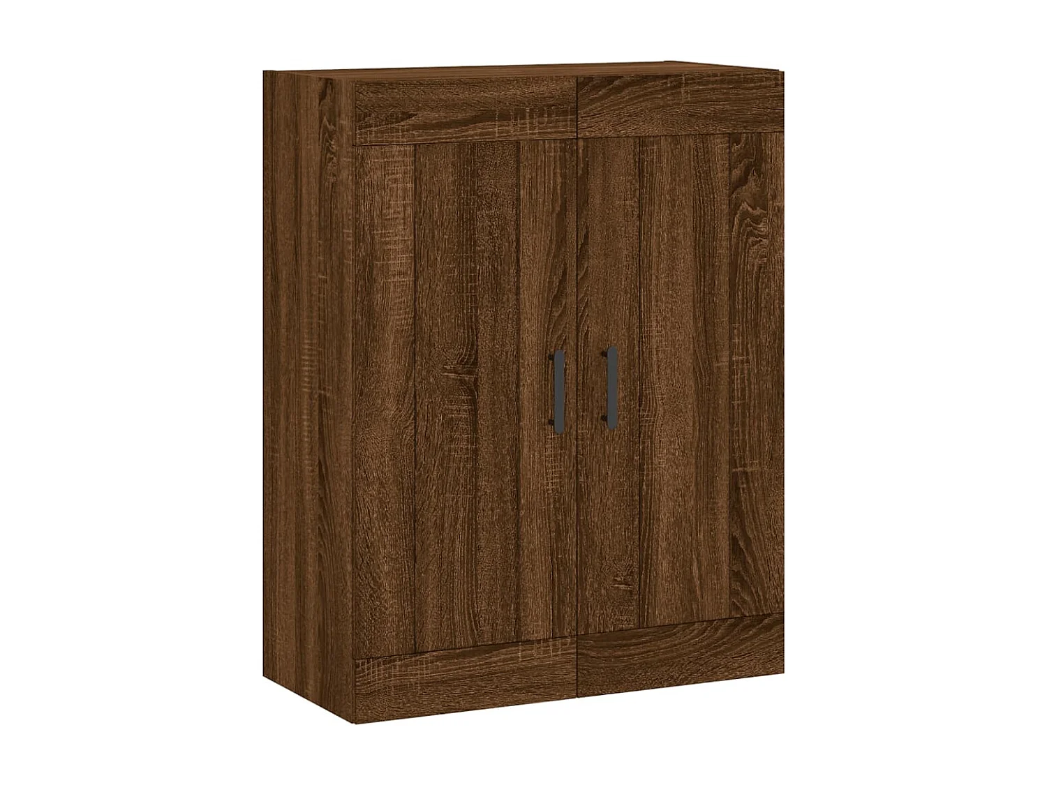 Wandschrank,Wandhängeschrank Braun Eichen-Optik 69,5x34x90 cm Holzwerkstoff -gkd565778