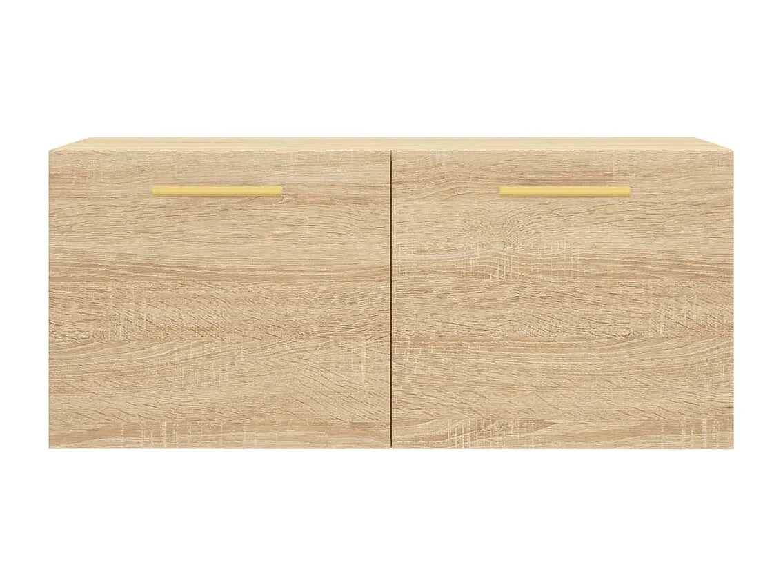 Wandschrank,Wandhängeschrank Sonoma-Eiche 80x36,5x35 cm Holzwerkstoff -gkd751253