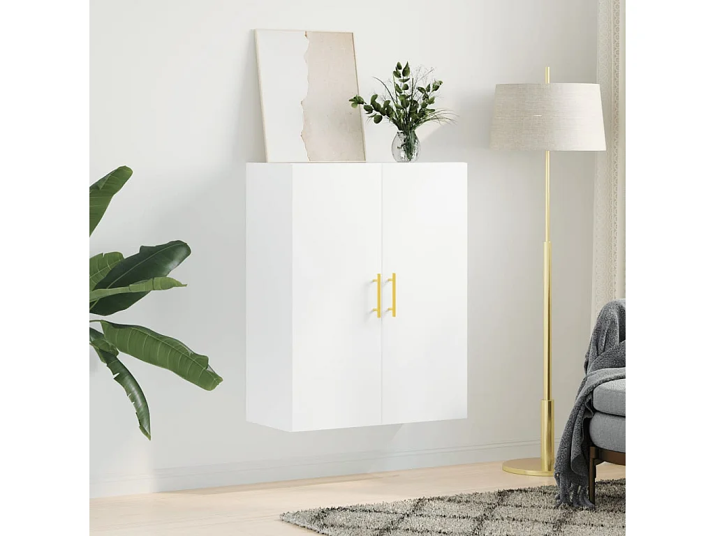 Wandschrank,Wandhängeschrank Weiß 69,5x34x90 cm -gkd600151