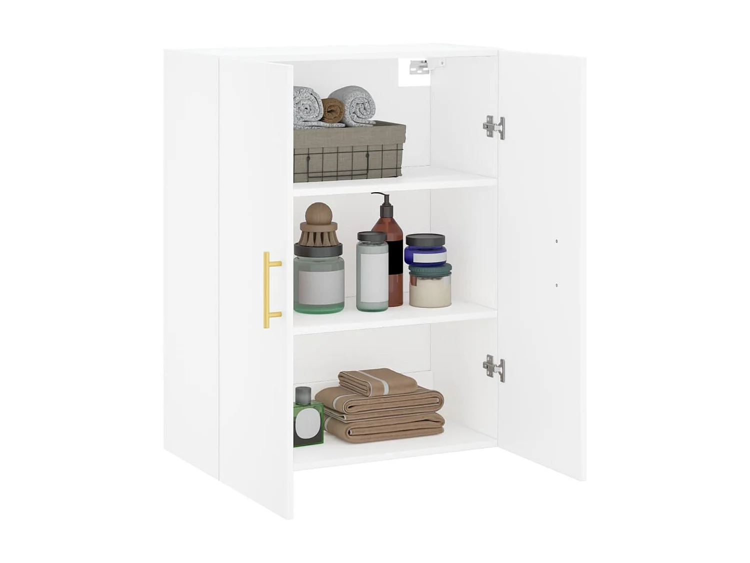 Wandschrank,Wandhängeschrank Weiß 69,5x34x90 cm -gkd600151