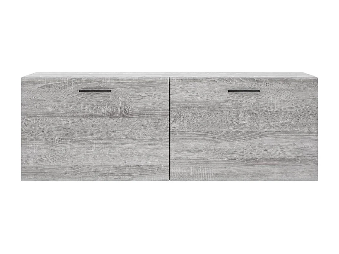 Wandschrank,Wandhängeschrank Grau Sonoma 100x36,5x35 cm Holzwerkstoff -gkd65388