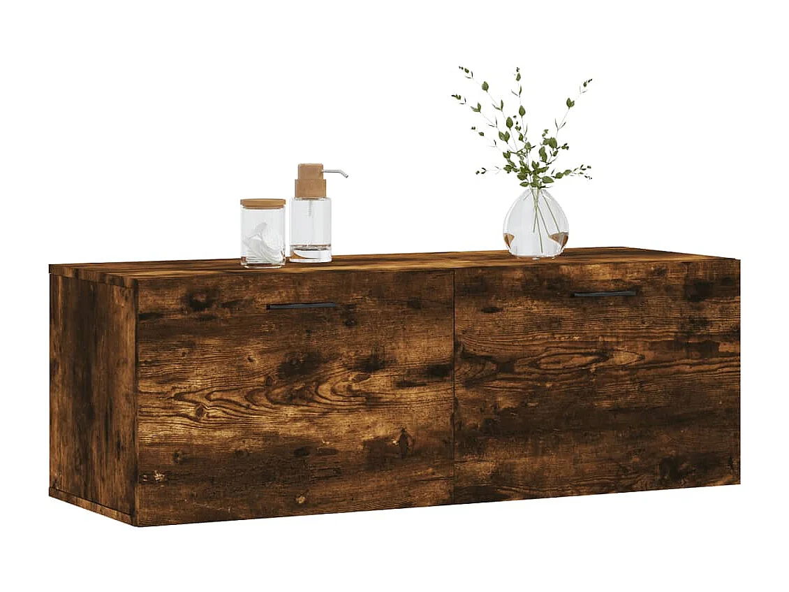 Wandschrank,Wandhängeschrank Räuchereiche 100x36,5x35 cm Holzwerkstoff -gkd765691