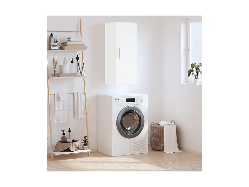 Wandschrank,Wandhängeschrank Weiß 34,5x34x90 cm -gkd499639