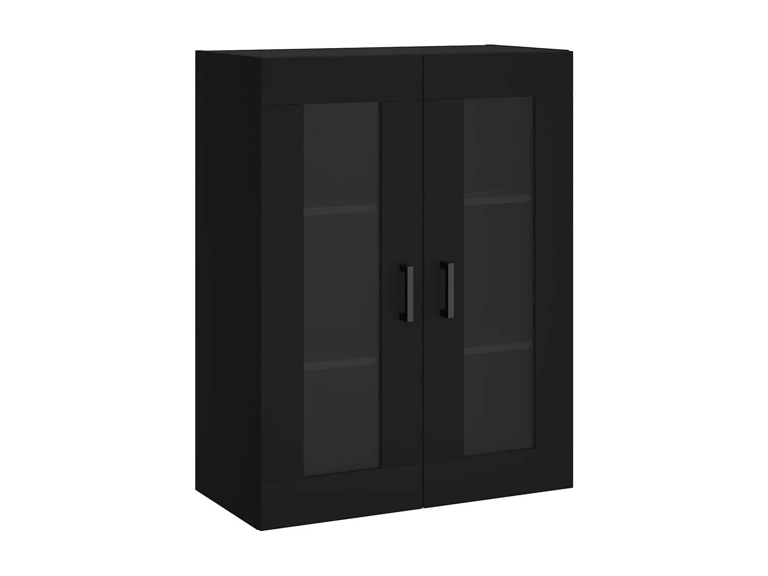 Wandschrank,Wandhängeschrank Schwarz 69,5x34x90 cm -gkd768651