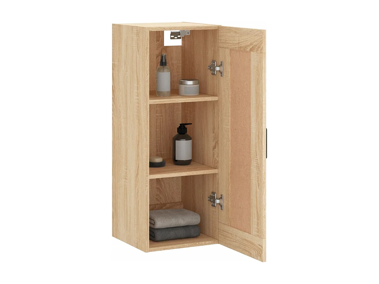 Wandschrank,Wandhängeschrank Sonoma-Eiche 34,5x34x90 cm Holzwerkstoff -gkd709255